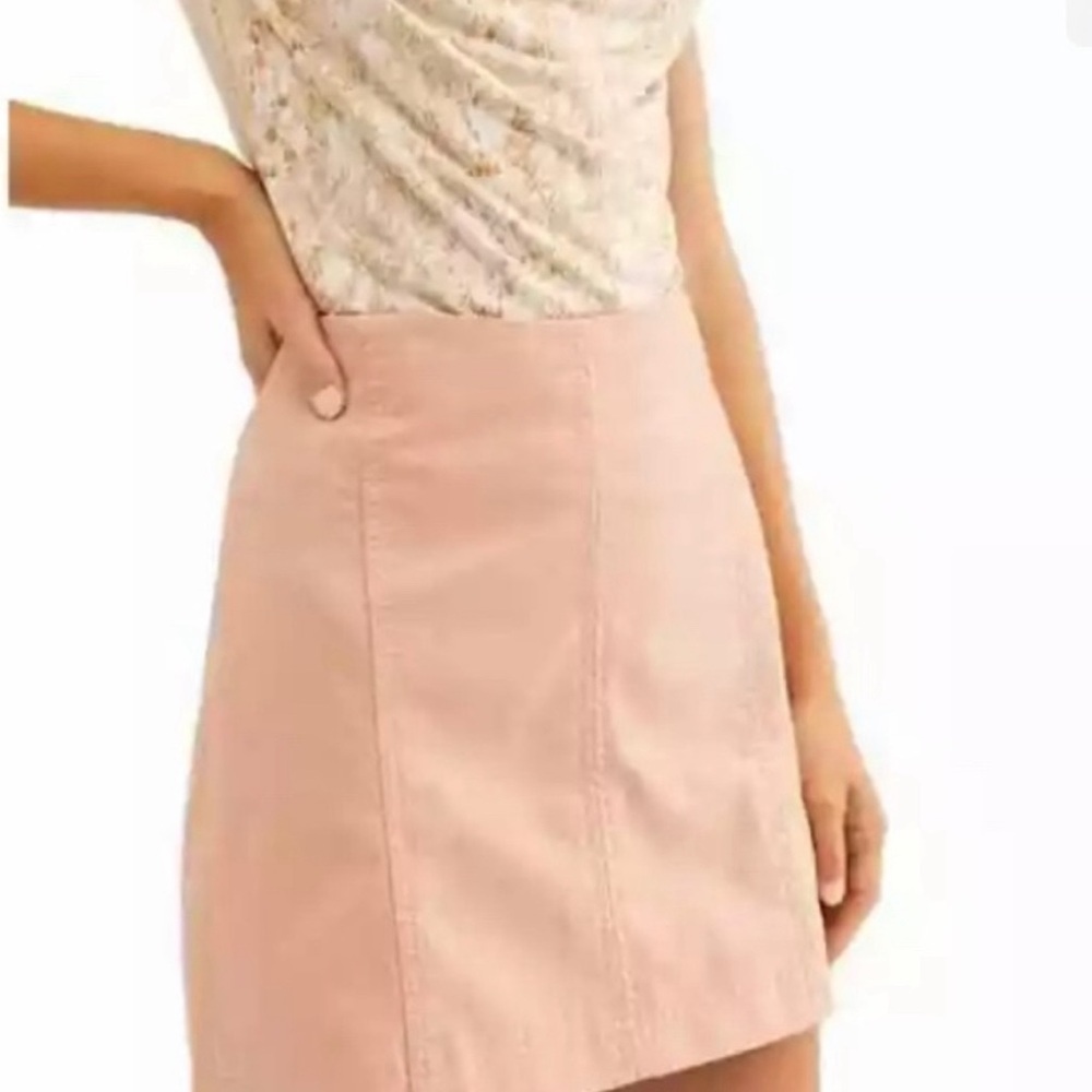 Free People Modern Femme Vegan Leather Mini Skirt. NWOT
